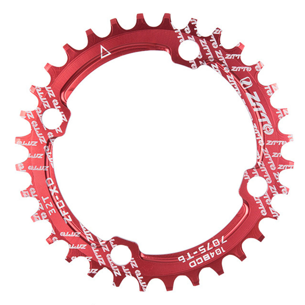 ZTTO 104BCD Positive Negative Teeth Bike Single Chainring Aluminum Alloy Crankset Single Speed Disc ZTTO 104BCD Positive Negative Teeth Bike Single Chainring Aluminum Alloy Crankset Single Speed Disc